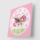 De gepersonaliseerde Leuke Roze Klok van het (Hoek)