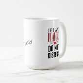 De gepersonaliseerde Lezing stoort de Mok van het  (Voorkant rechts)