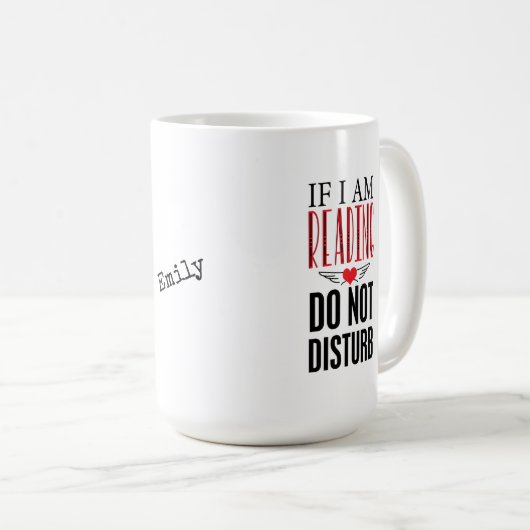 De gepersonaliseerde Lezing stoort de Mok van het  (Voorkant rechts)