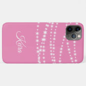 De gepersonaliseerde Lichten van het Koord op roze Case-Mate iPhone Case (Achterkant (horizontaal))
