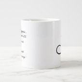 De gepersonaliseerde Lijst van de Emmer van de Val Grote Koffiekop (Voorkant)