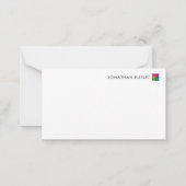De gepersonaliseerde Logo van het Bedrijf van de J Notitiekaartje (Achterkant)