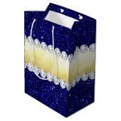 De gepersonaliseerde Lovertjes van de Marine, Medium Cadeauzakje (Achterkant Gekanteld)