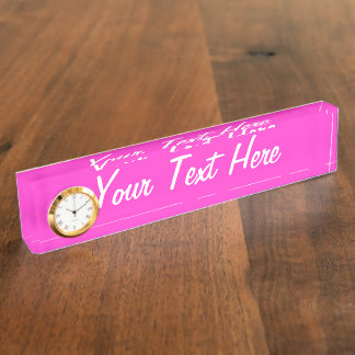 De gepersonaliseerde Meisje Hot Pink kleur past di Naambordje