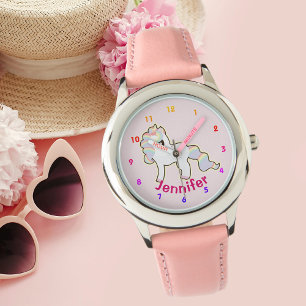 De gepersonaliseerde Meuzen van UNICORN kijken roz Horloge