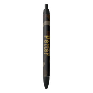 De gepersonaliseerde Militaire Doopvont Petter van Zwarte Inkt Pen