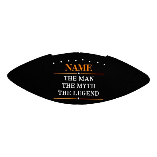 De gepersonaliseerde naam van het Man de mythe de  American Football (Paneel)