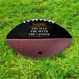 De gepersonaliseerde naam van het Man de mythe de American Football