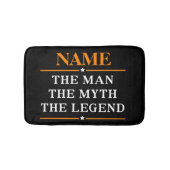 De gepersonaliseerde naam van het Man de mythe de  Badmat (Voorkant)