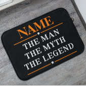 De gepersonaliseerde naam van het Man de mythe de Badmat