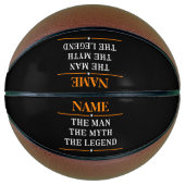 De gepersonaliseerde naam van het Man de mythe de Basketbal (Voorkant)
