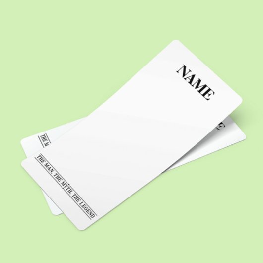 De gepersonaliseerde naam van het Man de mythe de  Briefpapier