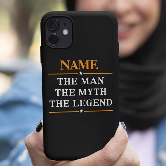 De gepersonaliseerde naam van het Man de mythe de Case-Mate iPhone Case