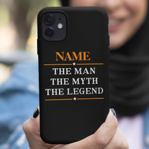 De gepersonaliseerde naam van het Man de mythe de  Case-Mate iPhone Case
