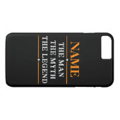 De gepersonaliseerde naam van het Man de mythe de  Case-Mate iPhone Case (Achterkant (Horizontaal))