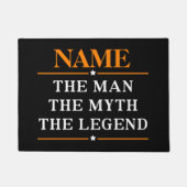 De gepersonaliseerde naam van het Man de mythe de Deurmat (Voorkant)