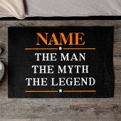 De gepersonaliseerde naam van het Man de mythe de  Deurmat