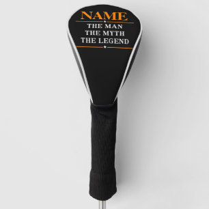 De gepersonaliseerde naam van het Man de mythe de  Golfheadcover