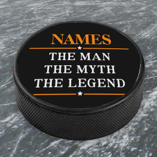 De gepersonaliseerde naam van het Man de mythe de Hockey Puck