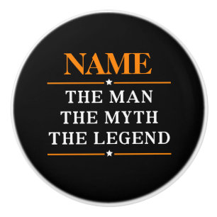 De gepersonaliseerde naam van het Man de mythe de  Keramische Knop