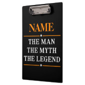De gepersonaliseerde naam van het Man de mythe de  Klembord (Links)