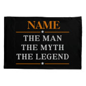 De gepersonaliseerde naam van het Man de mythe de  Kussensloop (Achterkant)