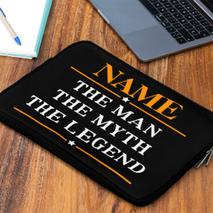 De gepersonaliseerde naam van het Man de mythe de  Laptop Sleeve