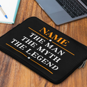 De gepersonaliseerde naam van het Man de mythe de  Laptop Sleeve