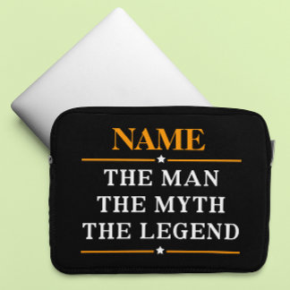 De gepersonaliseerde naam van het Man de mythe de  Laptop Sleeve