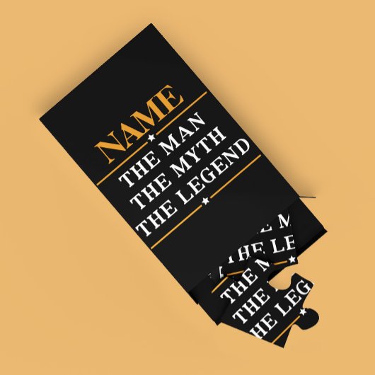 De gepersonaliseerde naam van het Man de mythe de  Legpuzzel