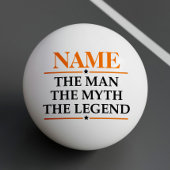 De gepersonaliseerde naam van het Man de mythe de  Pingpongbal