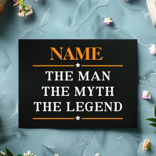De gepersonaliseerde naam van het Man de mythe de  Post-it® Notes