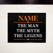 De gepersonaliseerde naam van het Man de mythe de Poster