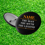 De gepersonaliseerde naam van het Man de mythe de  Ronde Button 5,7 Cm<br><div class="desc">De gepersonaliseerde naam van het Man de mythe de Legend</div>