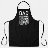 De gepersonaliseerde naam van het Man de mythe de  Schort (Voorkant)