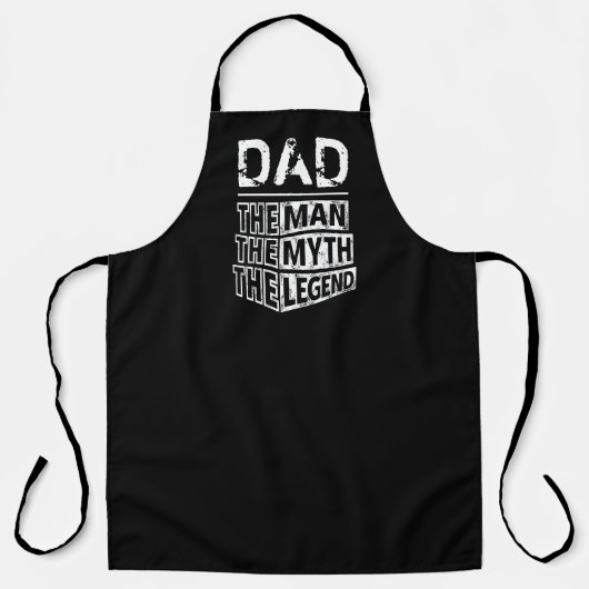 De gepersonaliseerde naam van het Man de mythe de  Schort (Voorkant)