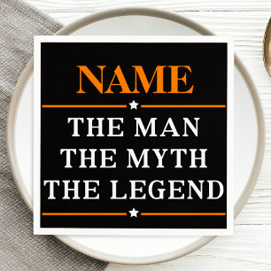 De gepersonaliseerde naam van het Man de mythe de Servetten