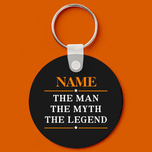 De gepersonaliseerde naam van het Man de mythe de Sleutelhanger