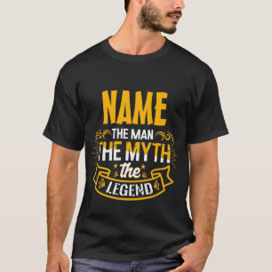 De gepersonaliseerde naam van het Man de mythe de  T-shirt