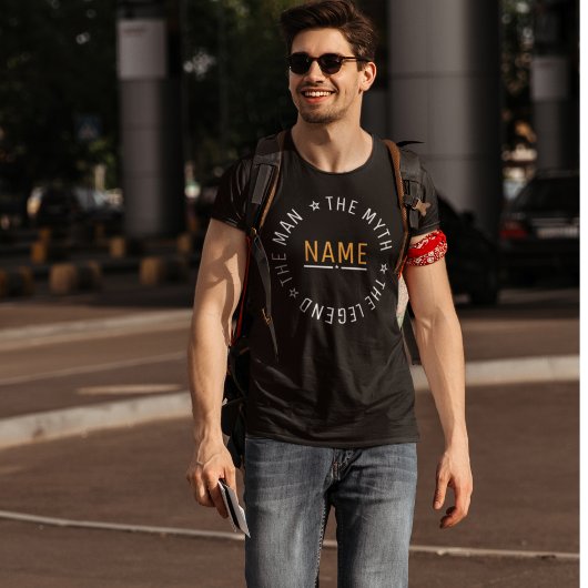 De gepersonaliseerde naam van het Man de mythe de  T-shirt
