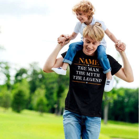 De gepersonaliseerde naam van het Man de mythe de  T-shirt