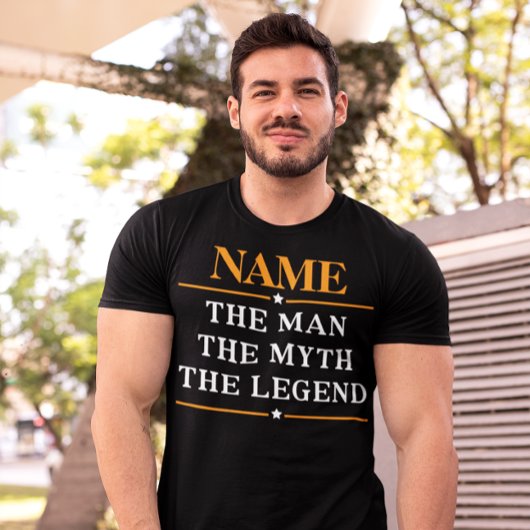 De gepersonaliseerde naam van het Man de mythe de  T-shirt