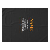 De gepersonaliseerde naam van het Man de mythe de  Tafelkleed (Voorkant (Horizontaal))