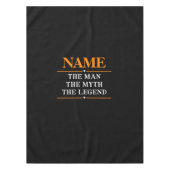 De gepersonaliseerde naam van het Man de mythe de  Tafelkleed (Voorkant)