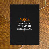 De gepersonaliseerde naam van het Man de mythe de  Tafelkleed