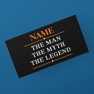 De gepersonaliseerde naam van het Man de mythe de  Tissuepapier