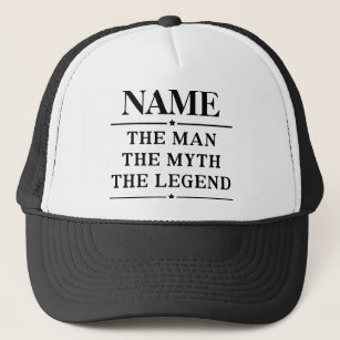 De gepersonaliseerde naam van het Man de mythe de  Trucker Pet