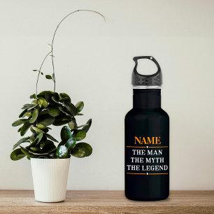De gepersonaliseerde naam van het Man de mythe de Waterfles