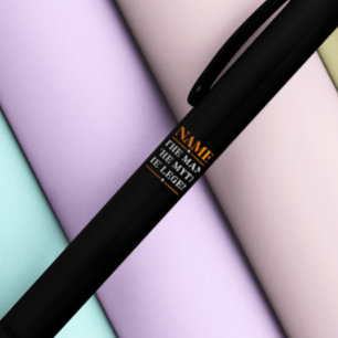 De gepersonaliseerde naam van het Man de mythe de  Zwarte Inkt Pen