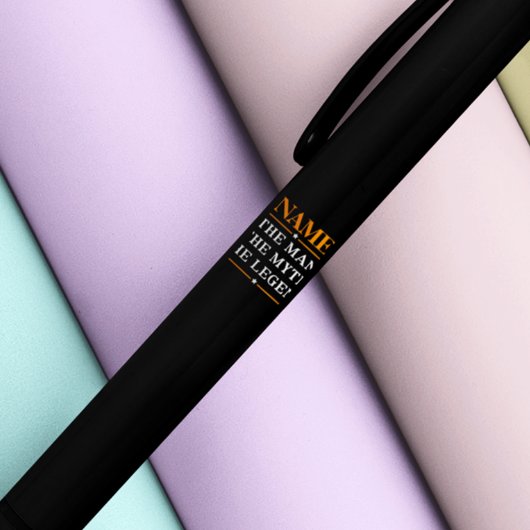 De gepersonaliseerde naam van het Man de mythe de  Zwarte Inkt Pen